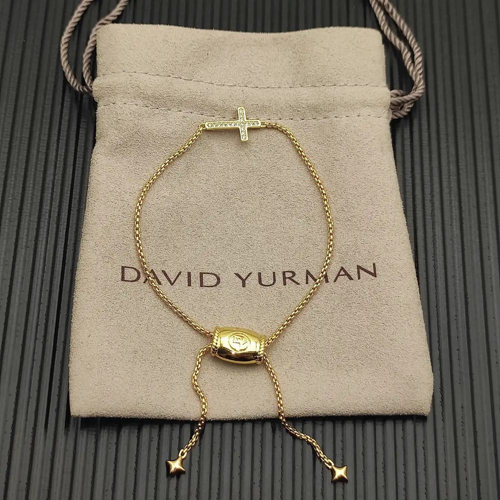 David Yurman Silver Cross Bracelet